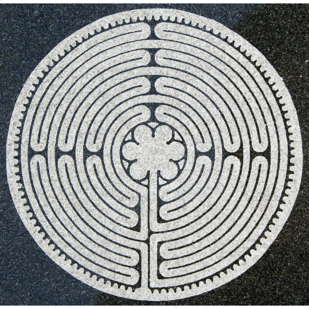 Etched Labyrinth — custom-size art design 5000006