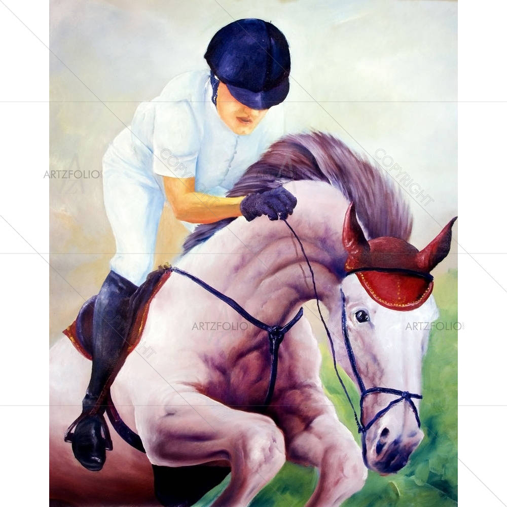 Jockey Artwork — custom-size art design 5000020