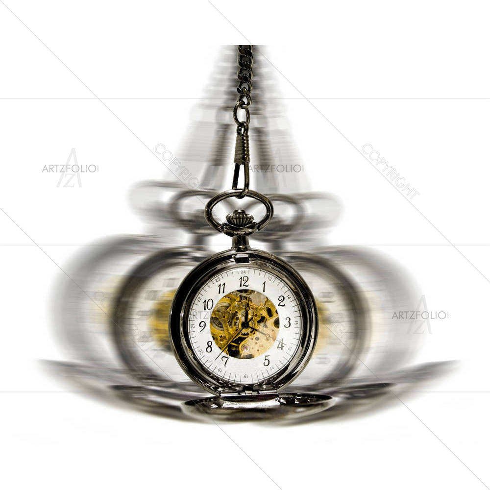 Clock in Motion — custom-size art design 5000021
