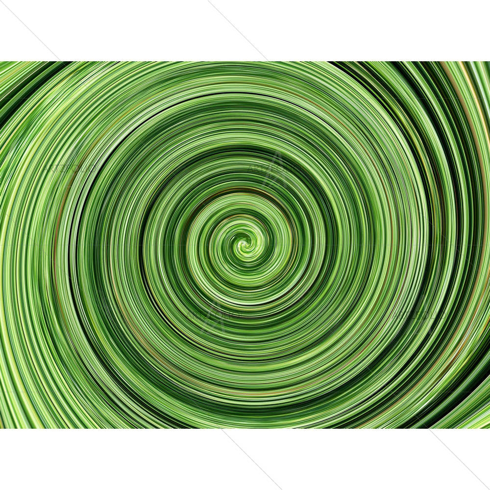 Green Spiral — custom-size art design 5000054