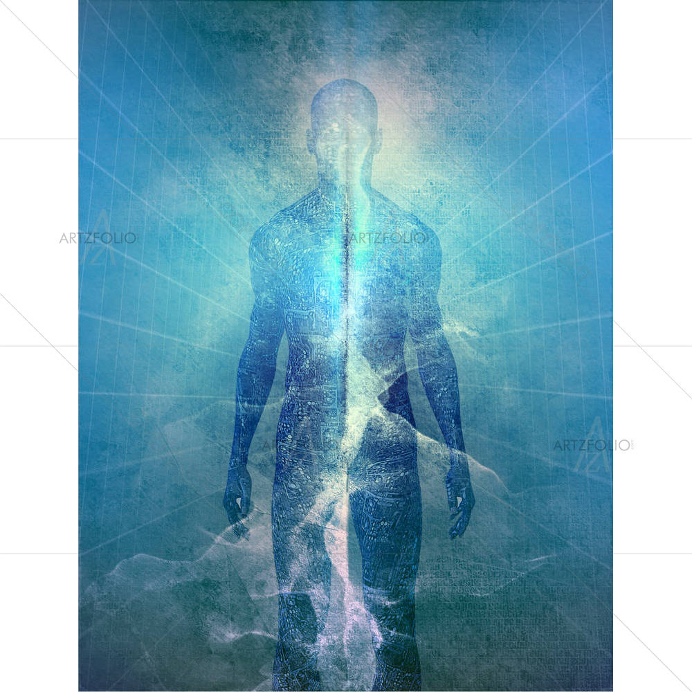 Abstract Man Of Light — custom-size art design 5000055