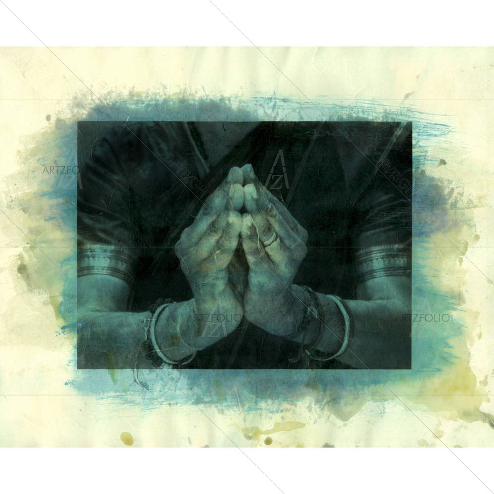 Indian Dancer's Hands — Devotional custom art by ArtzFolio