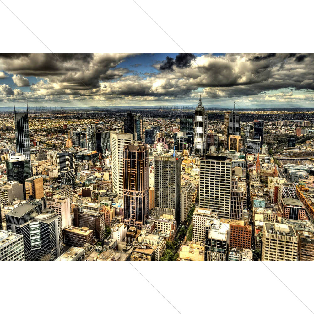 Melbourne Cityscape, Australia — custom-size art design 5000127