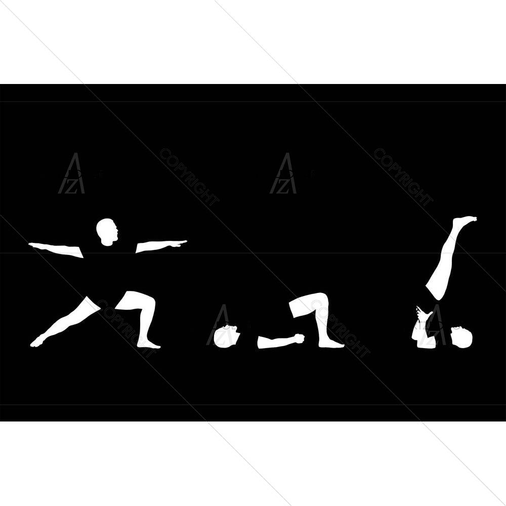 Yoga Poses D1 — custom-size art design 5000147
