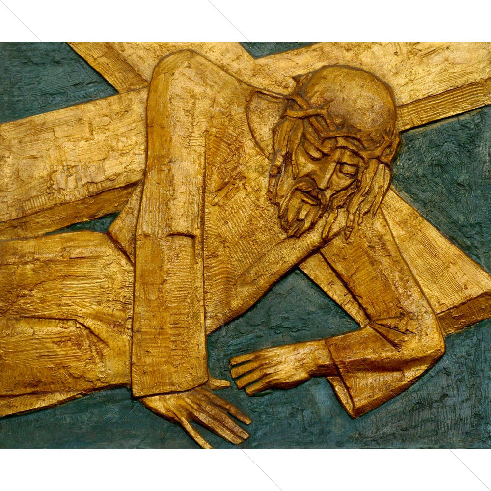 9th Station Of Cross Jesus Falls The Third Time D1