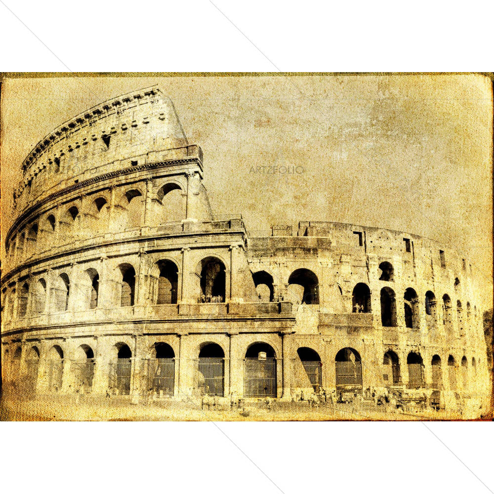Great Italian Landmarks — Fluid marble custom art by ArtzFolio