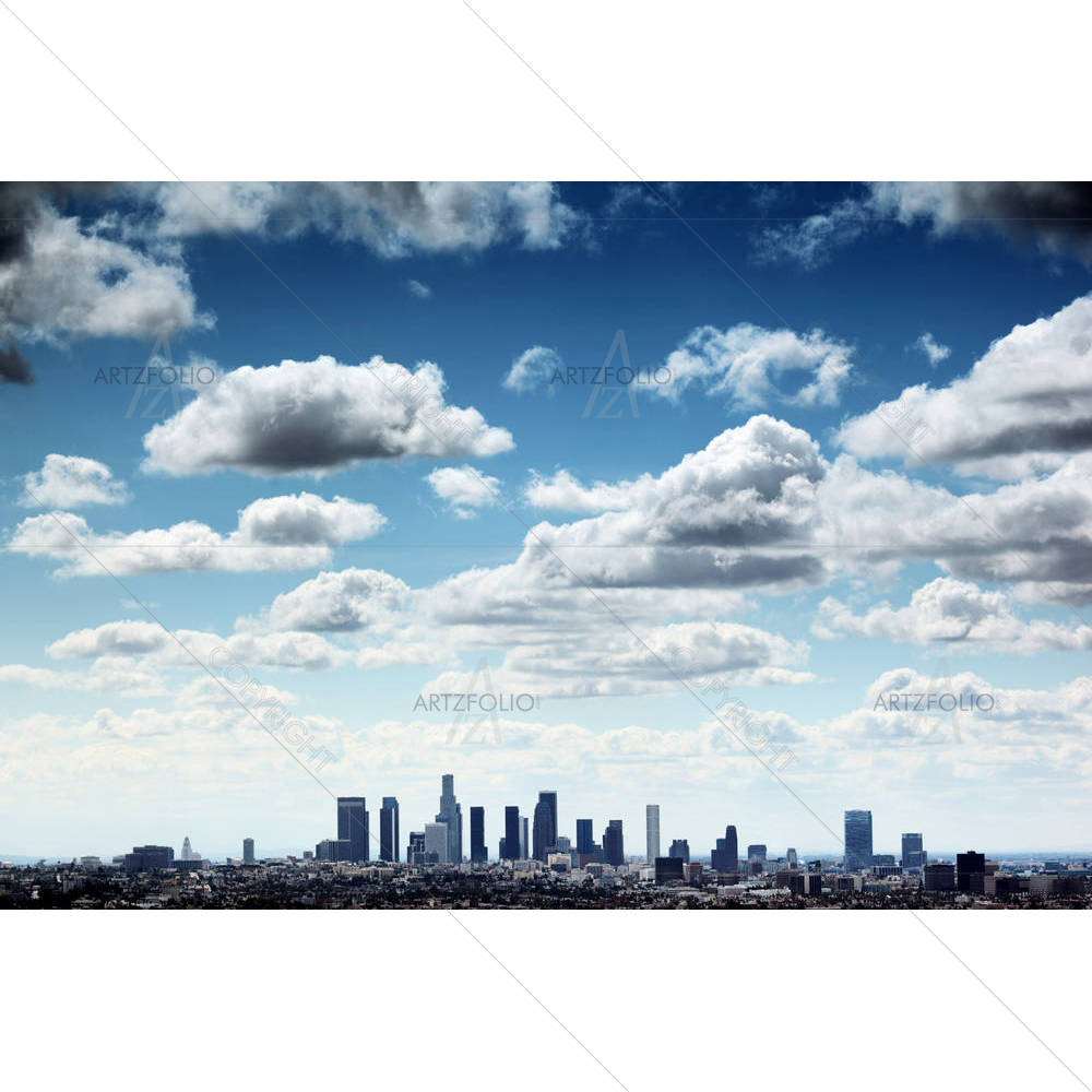 Downtown Los Angeles Skyline, USA — custom-size art design 5000203