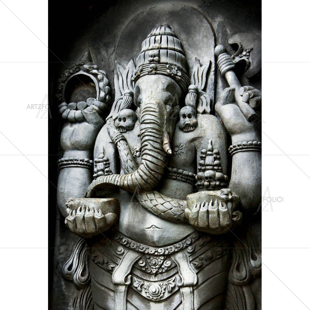 Hindu God Ganesha D1 — Devotional custom art by ArtzFolio