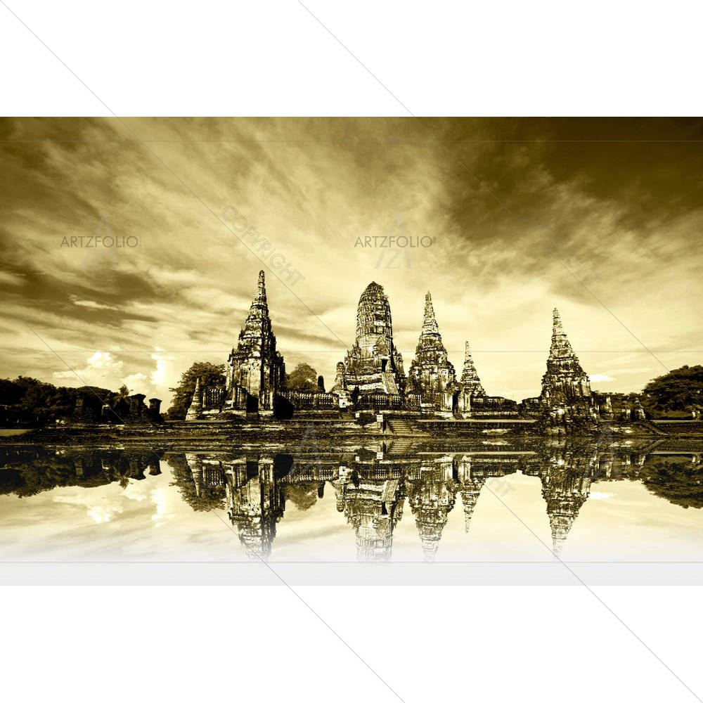 Ruin Temple In Thailand — Devotional custom art by ArtzFolio