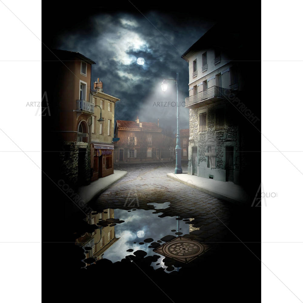 Scary Street — Abstract custom art by ArtzFolio
