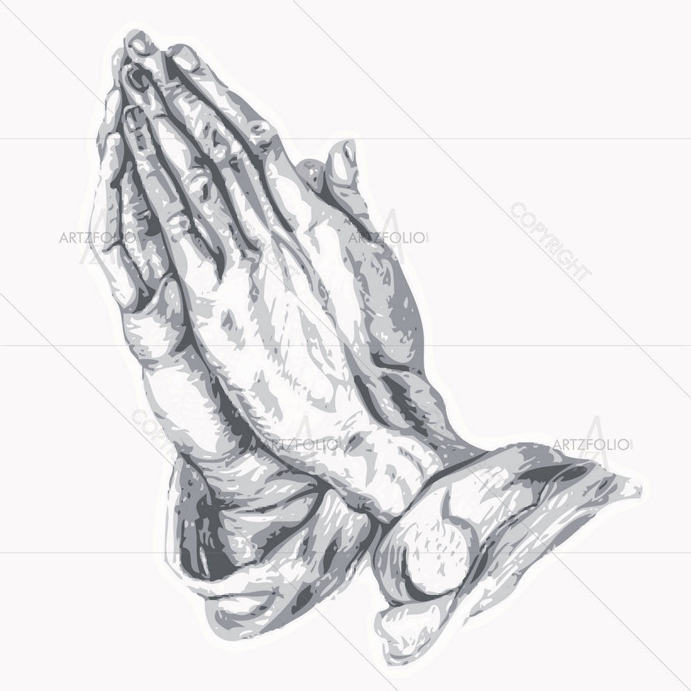 Praying Hands — Devotional custom art by ArtzFolio