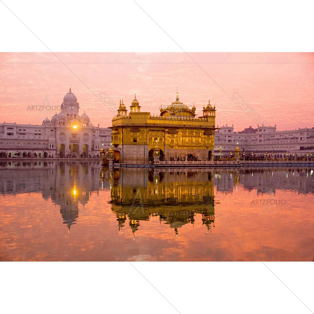 Golden Temple Amritsar India — Devotional custom art by ArtzFolio