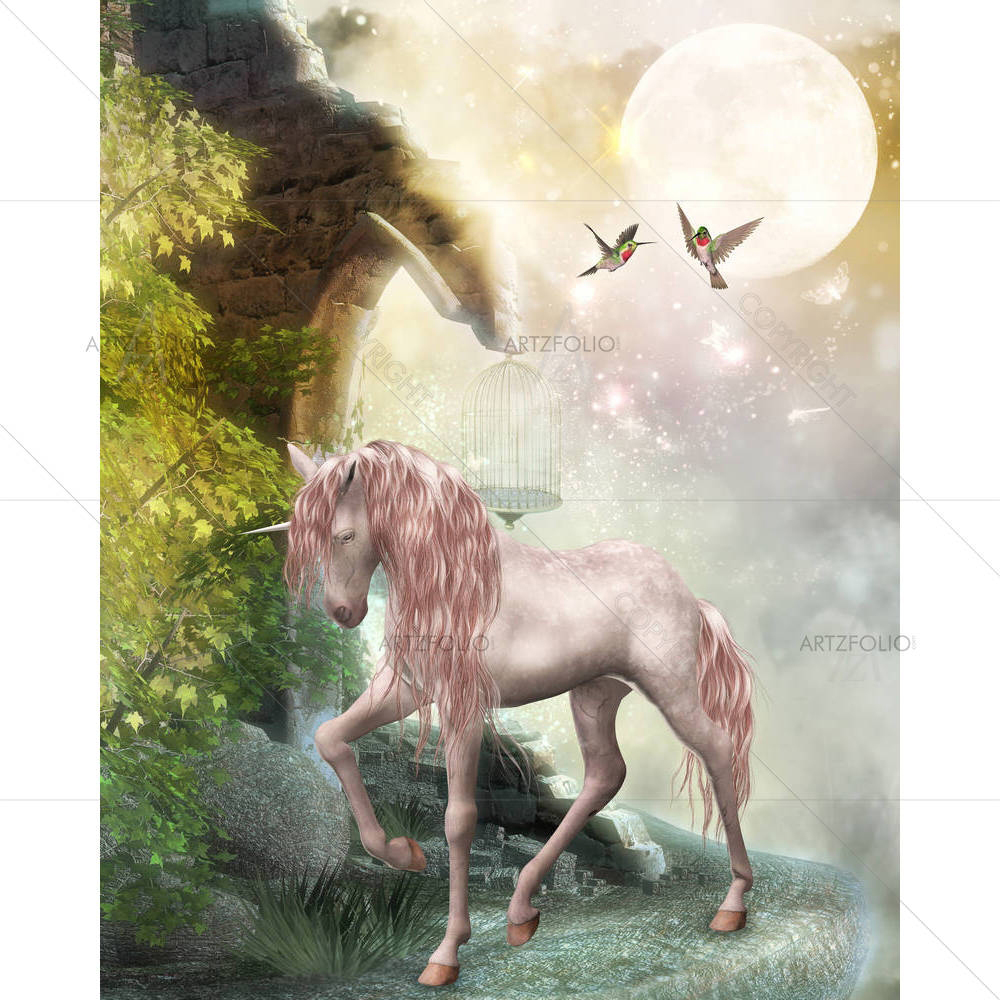 Last Unicorn — Abstract custom art by ArtzFolio