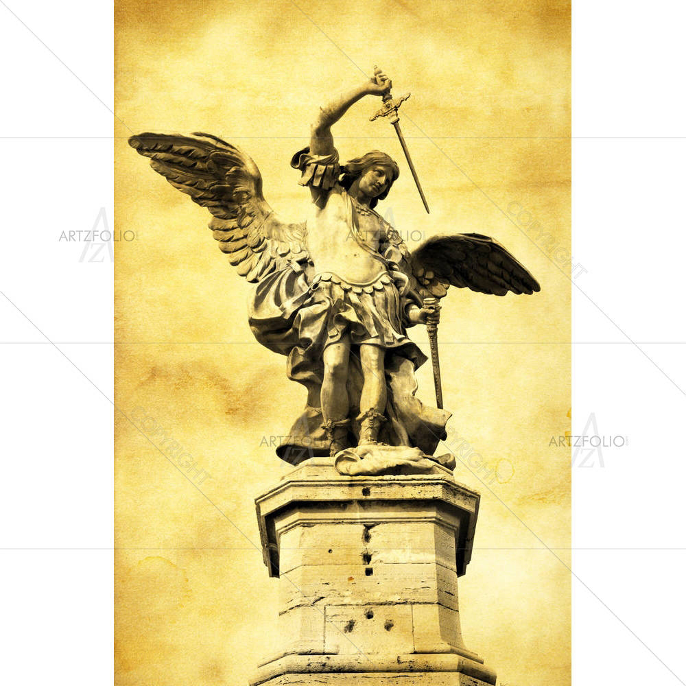 Saint Michael, Rome Italy — Devotional custom art by ArtzFolio