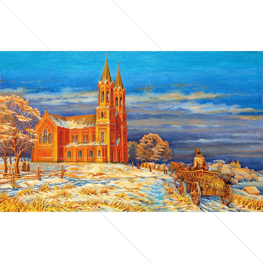 Rural Winter Landscape