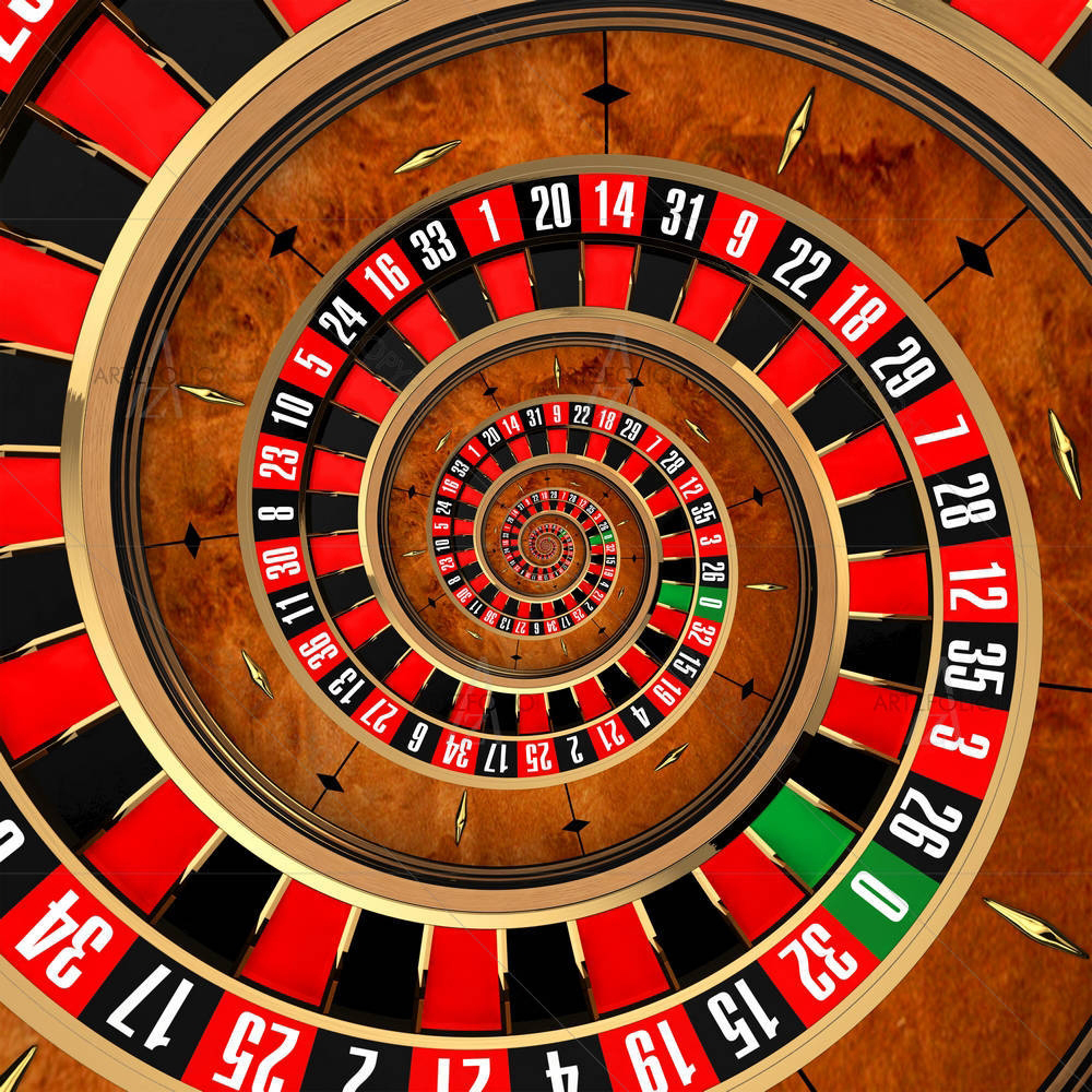 Gambling At Roulette — Bling custom art by ArtzFolio