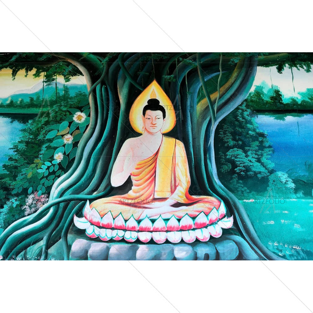 Lord Buddha D2 — Devotional custom art by ArtzFolio