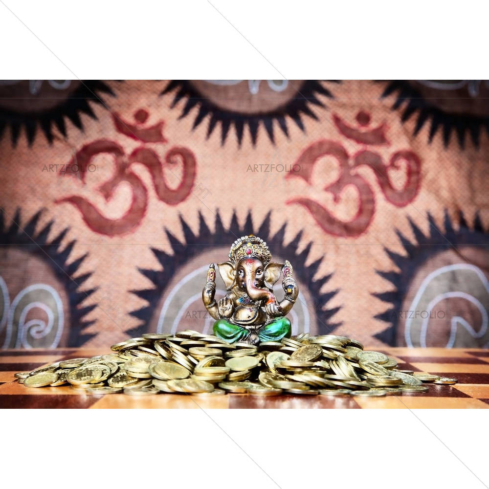 Hindu God Ganesha D2 — custom-size art design 5000369