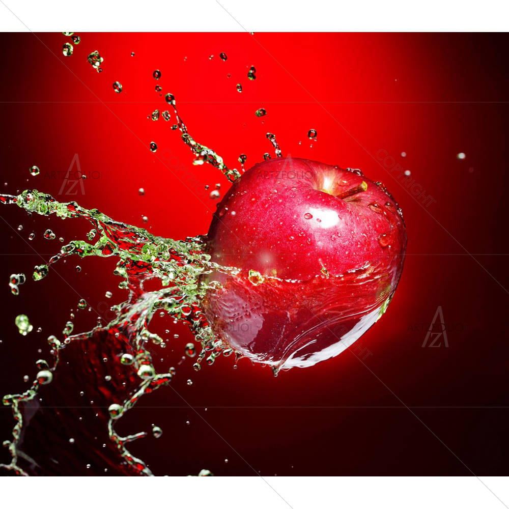 Red Apple Image D2 — Abstract custom art by ArtzFolio