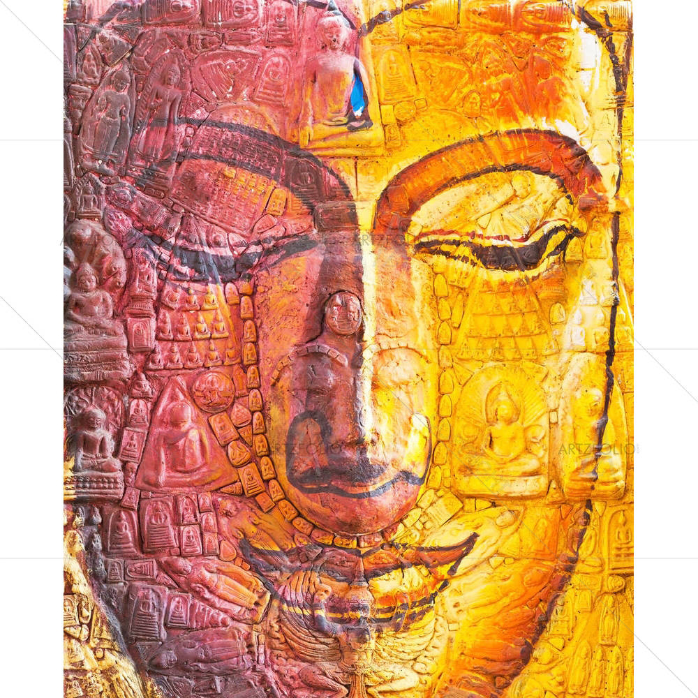 Lord Buddha Portrait D1 — Devotional custom art by ArtzFolio