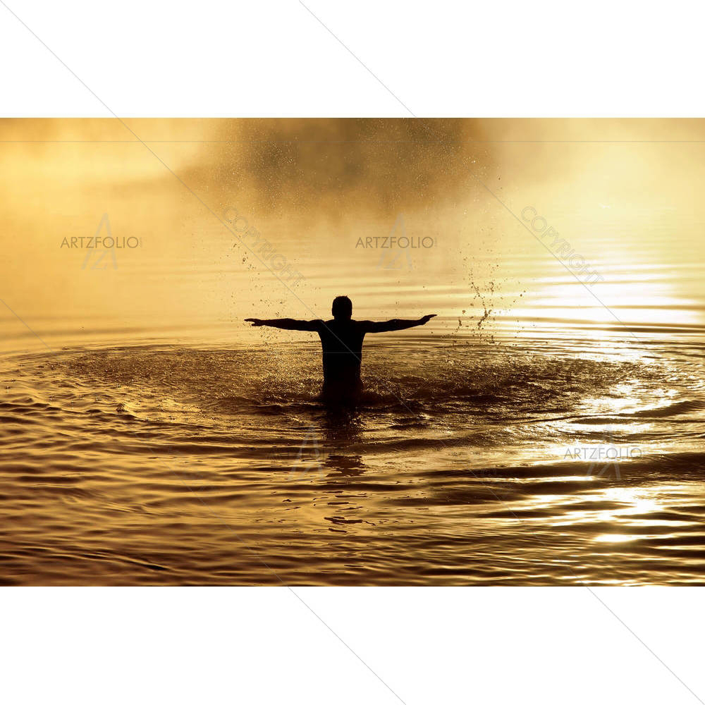 Male With Raised Arms — Devotional custom art by ArtzFolio
