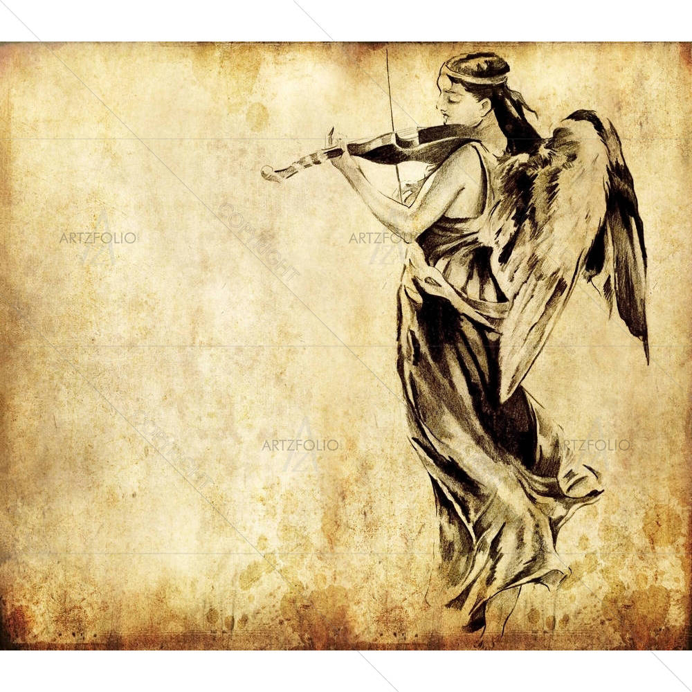 Angel Tattoo — Abstract custom art by ArtzFolio