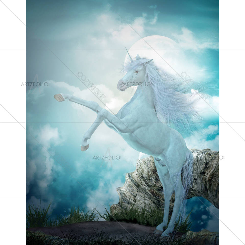 Beautiful Unicorn D1 — Abstract custom art by ArtzFolio