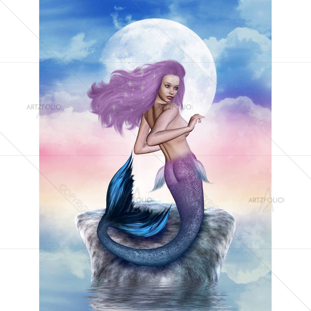 Mermaid D1 — Adult custom art by ArtzFolio