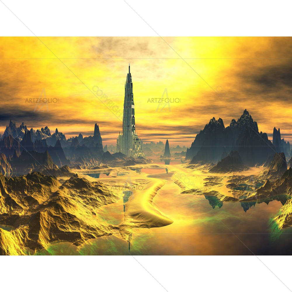 Alien Landscape — Architecture custom art by ArtzFolio