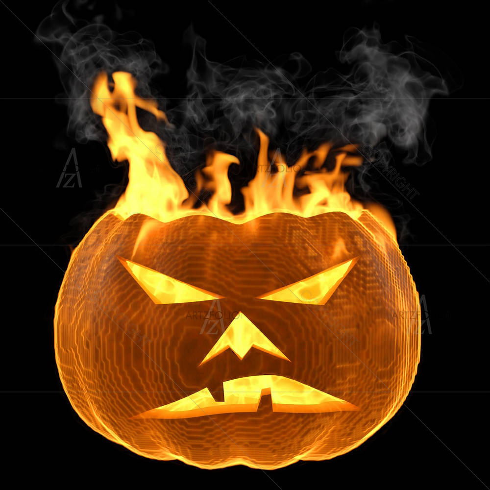 Burning Pumpkin — Culture custom art by ArtzFolio
