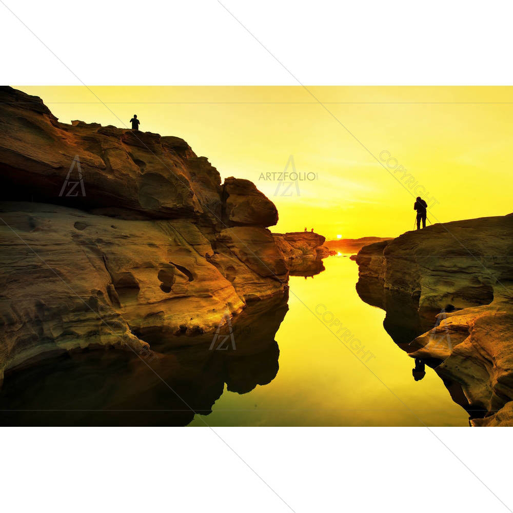 Photographer Shooting Sunrise — Automobiles custom art by ArtzFolio