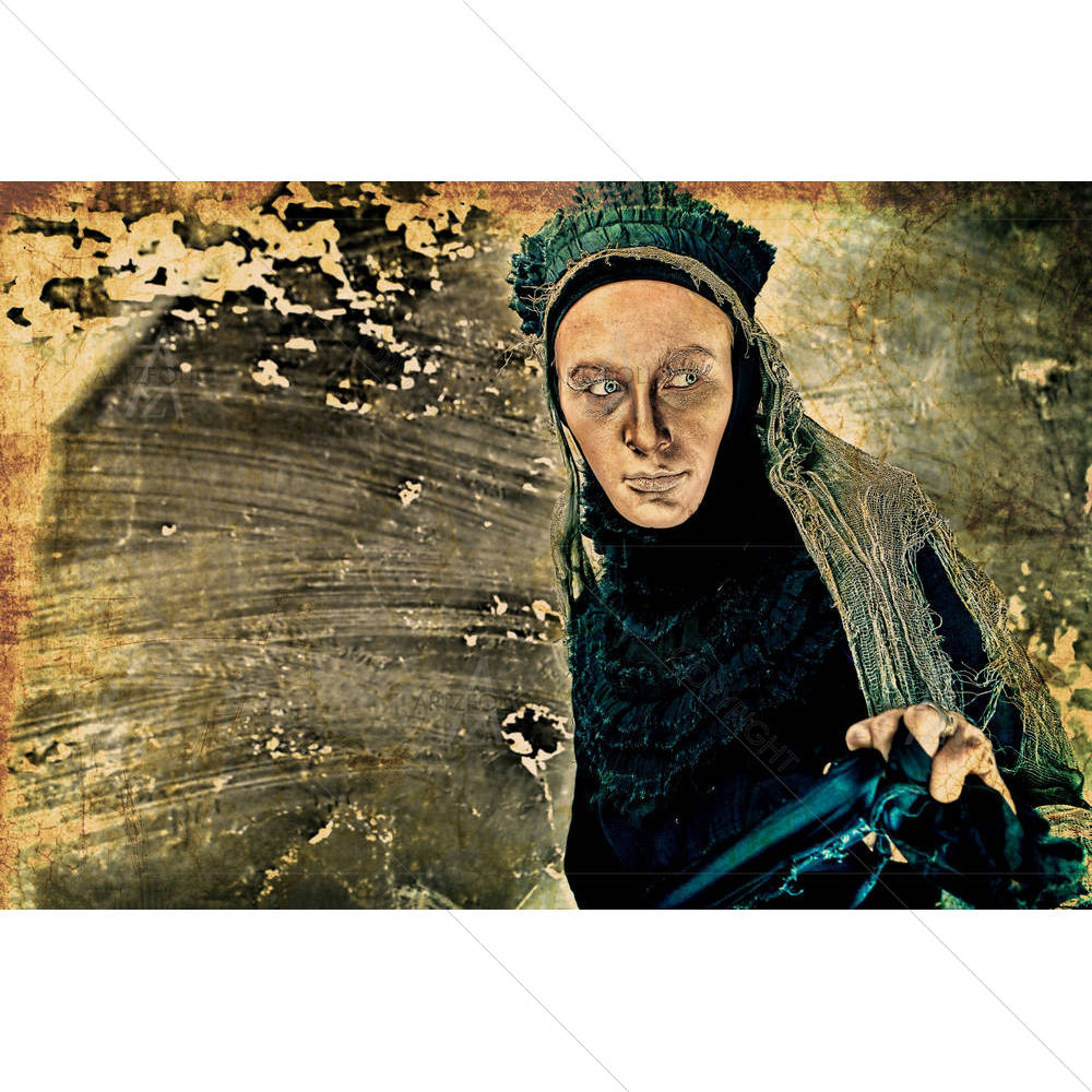 Woman In Old Fashioned Dress D2 — custom-size art design 5000518