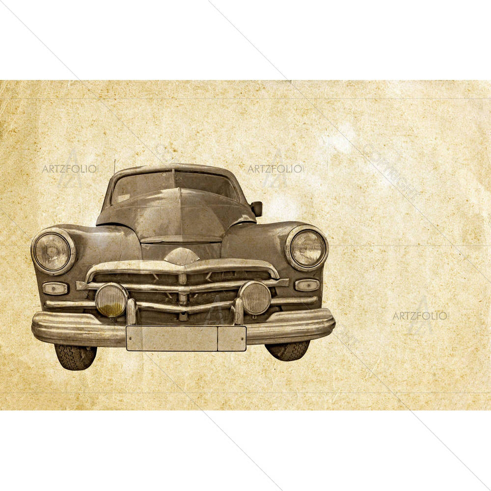 Vintage Car D4 — custom-size art design 5000524