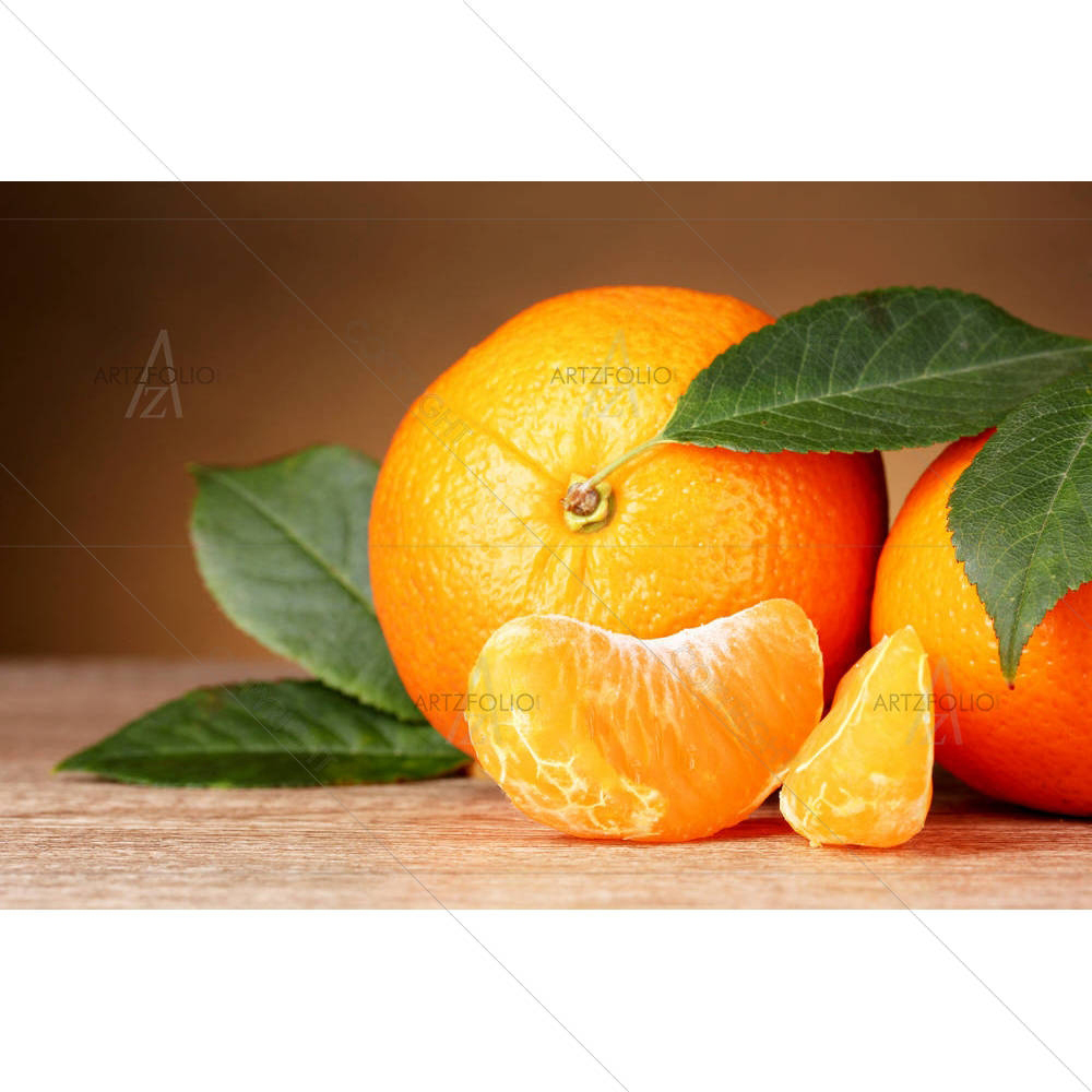 Orange Tangerines Image — Circle custom art by ArtzFolio