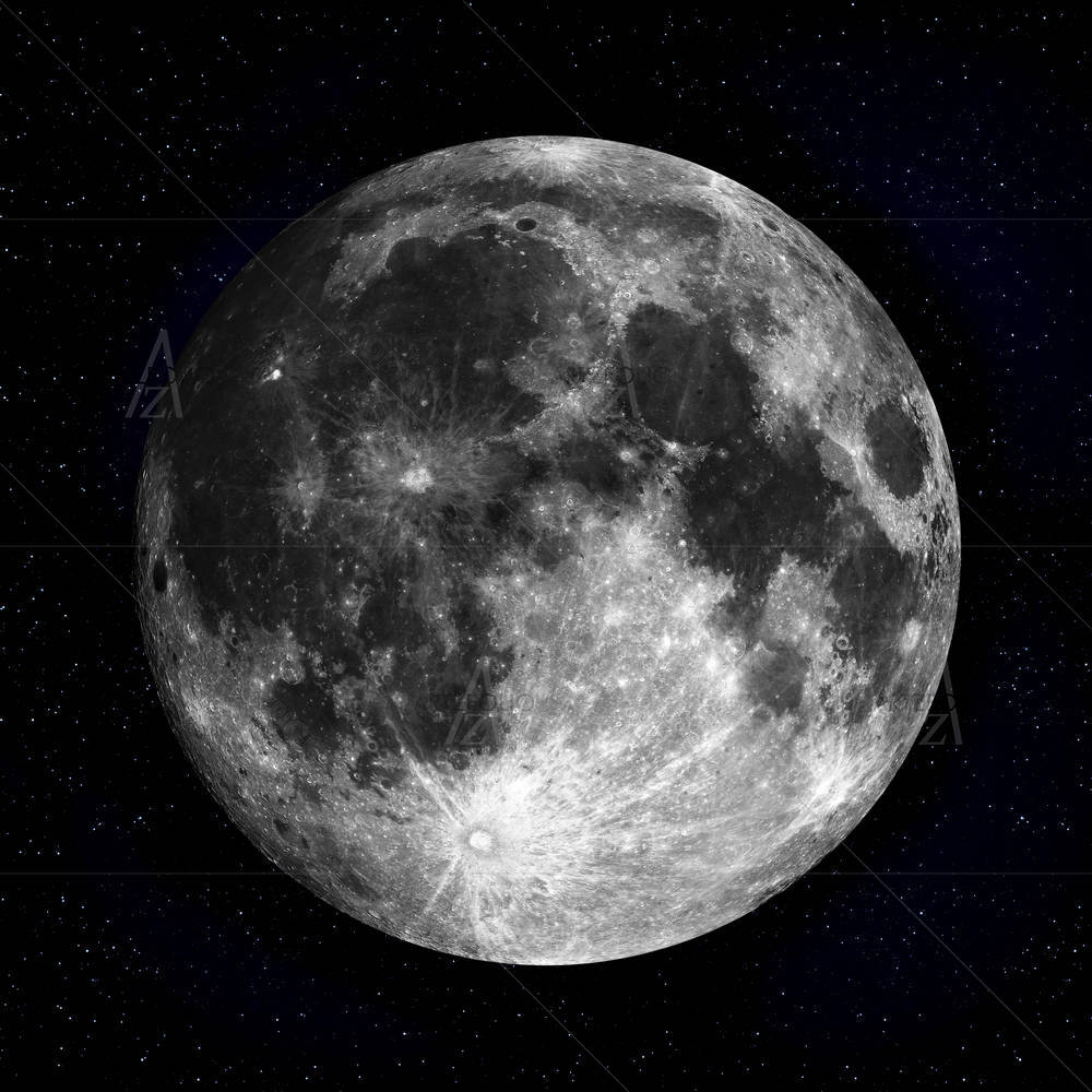 Full Moon In The Night Sky — custom-size art design 5000539