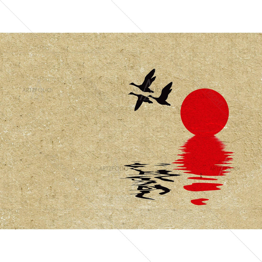 Birds D1 — Abstract custom art by ArtzFolio