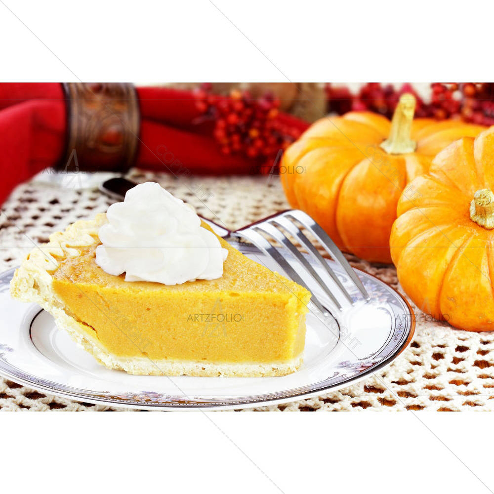 Sweet Potato Or Pumpkin Pie — custom-size art design 5000564