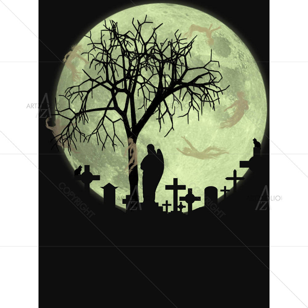 Halloween Scene — custom-size art design 5000572