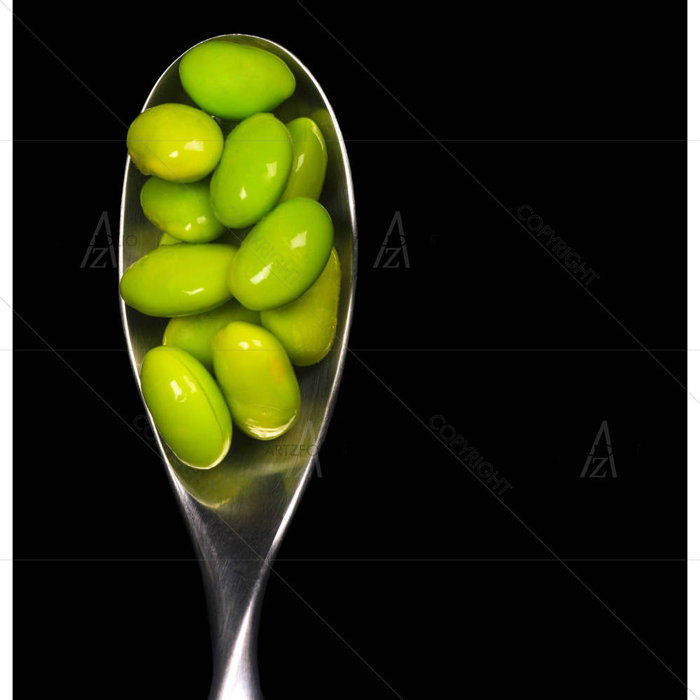 Soybeans In A Spoon — custom-size art design 5000578