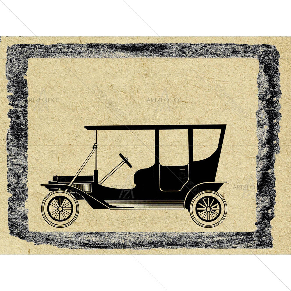 Vintage Car D7 — custom-size art design 5000631
