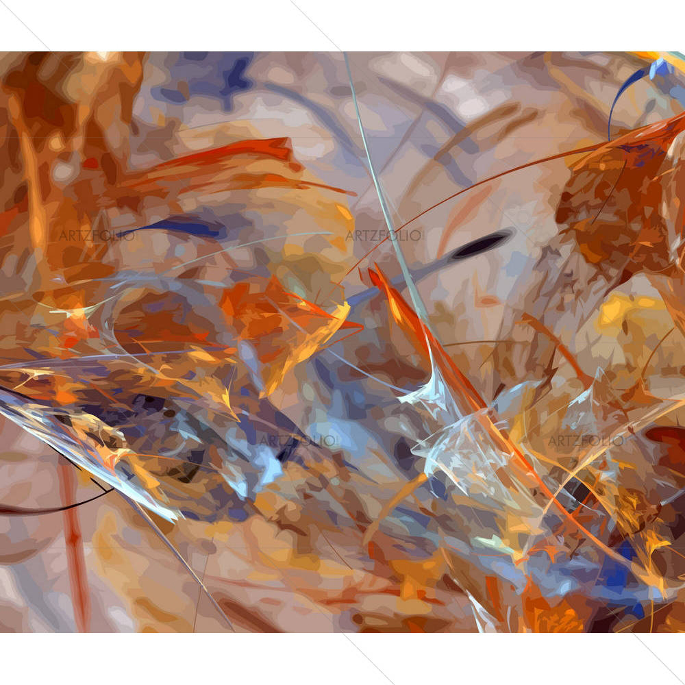 Digital Fractal D3 — Abstract custom art by ArtzFolio