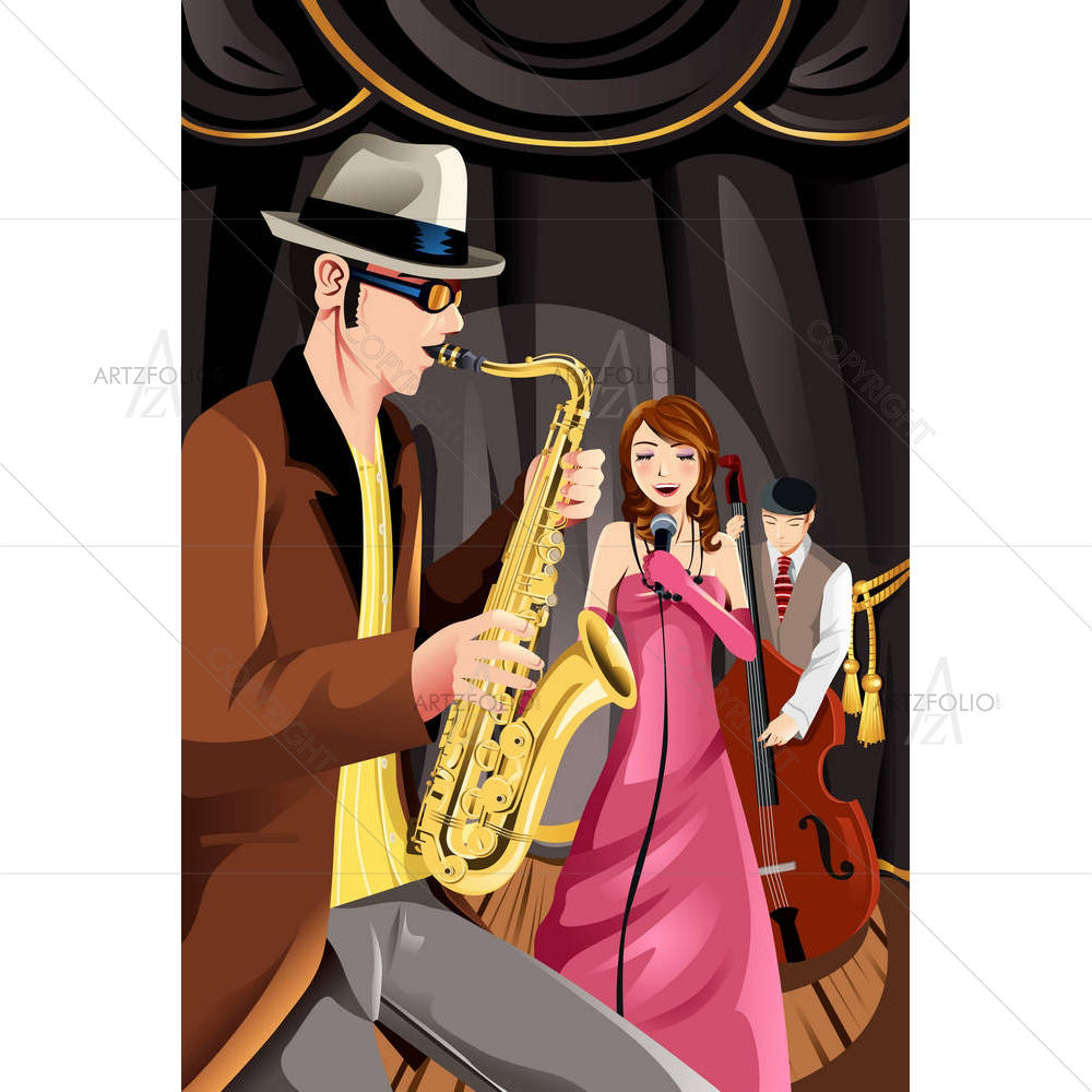 Jazz Music Band — custom-size art design 5000648