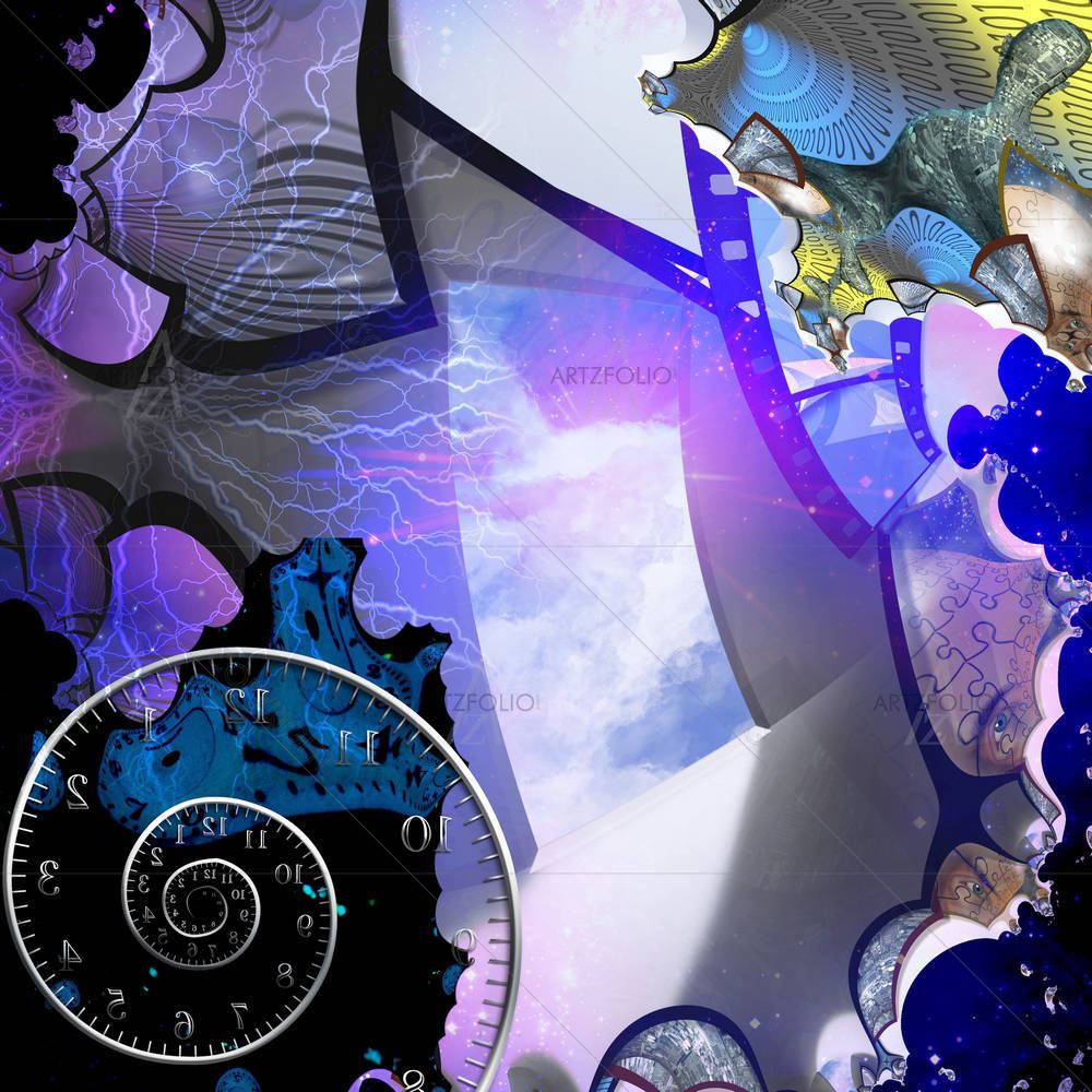 Artist Abstract With Doorway — Abstract custom art by ArtzFolio
