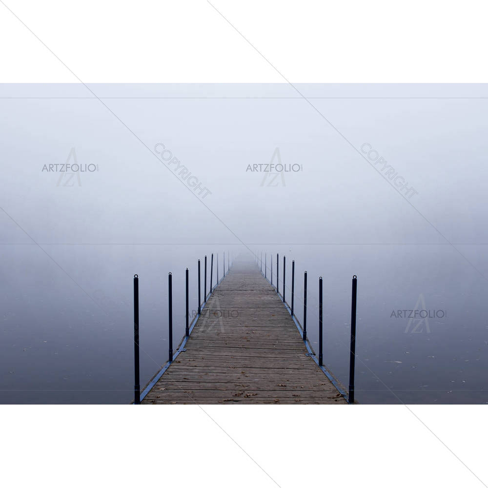 Jetty Into A Fog — Landscapes custom art by ArtzFolio
