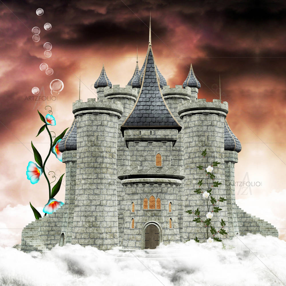 Castle Over The Clouds — Botanical custom art by ArtzFolio