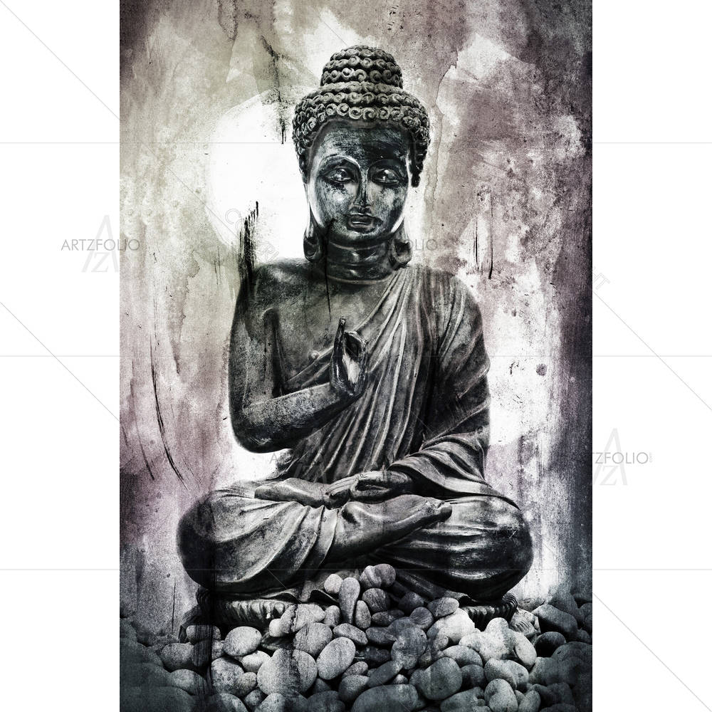 Buddha & Stones — custom-size art design 5000670