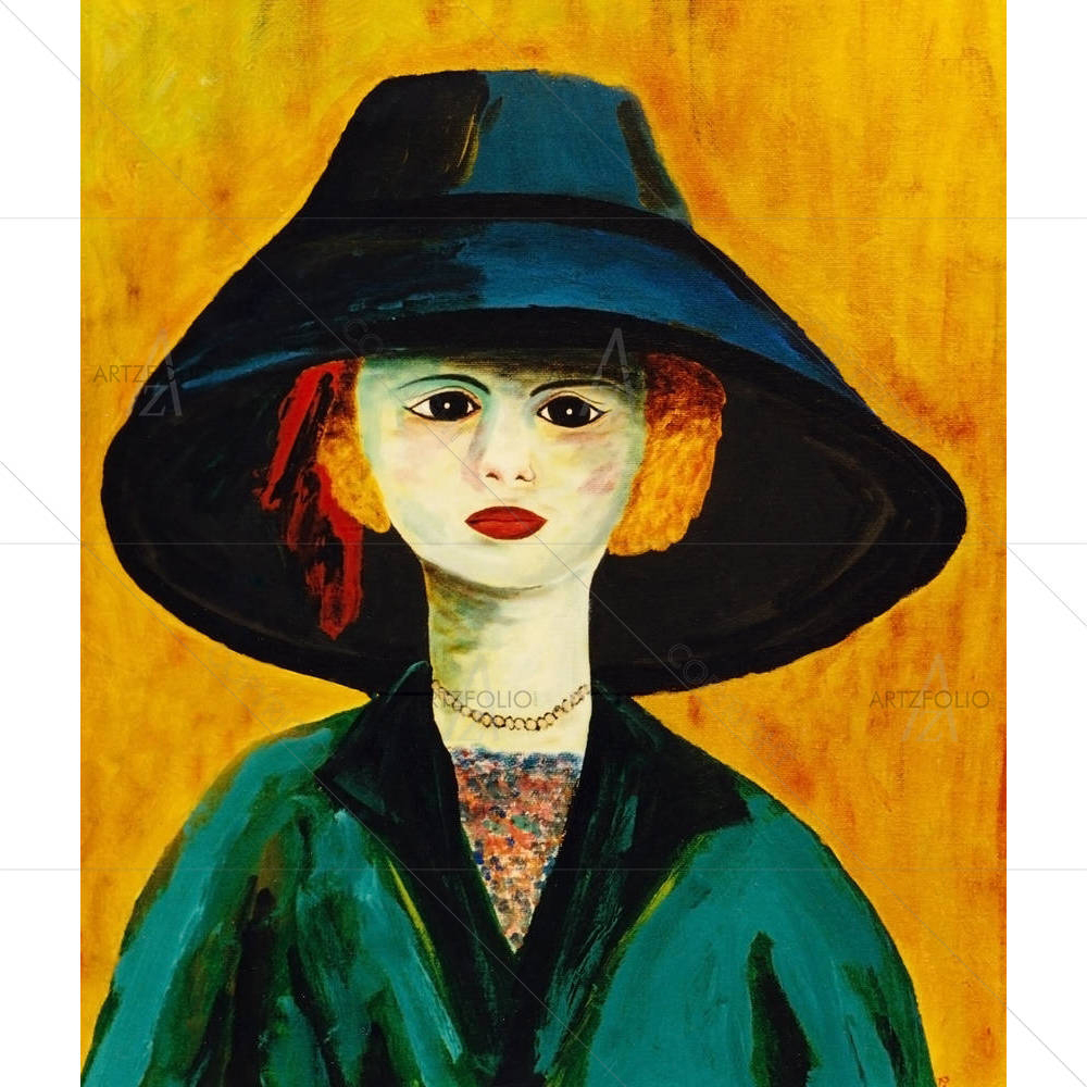 Figurative Artwork Of A Young Woman — custom-size art design 5000677