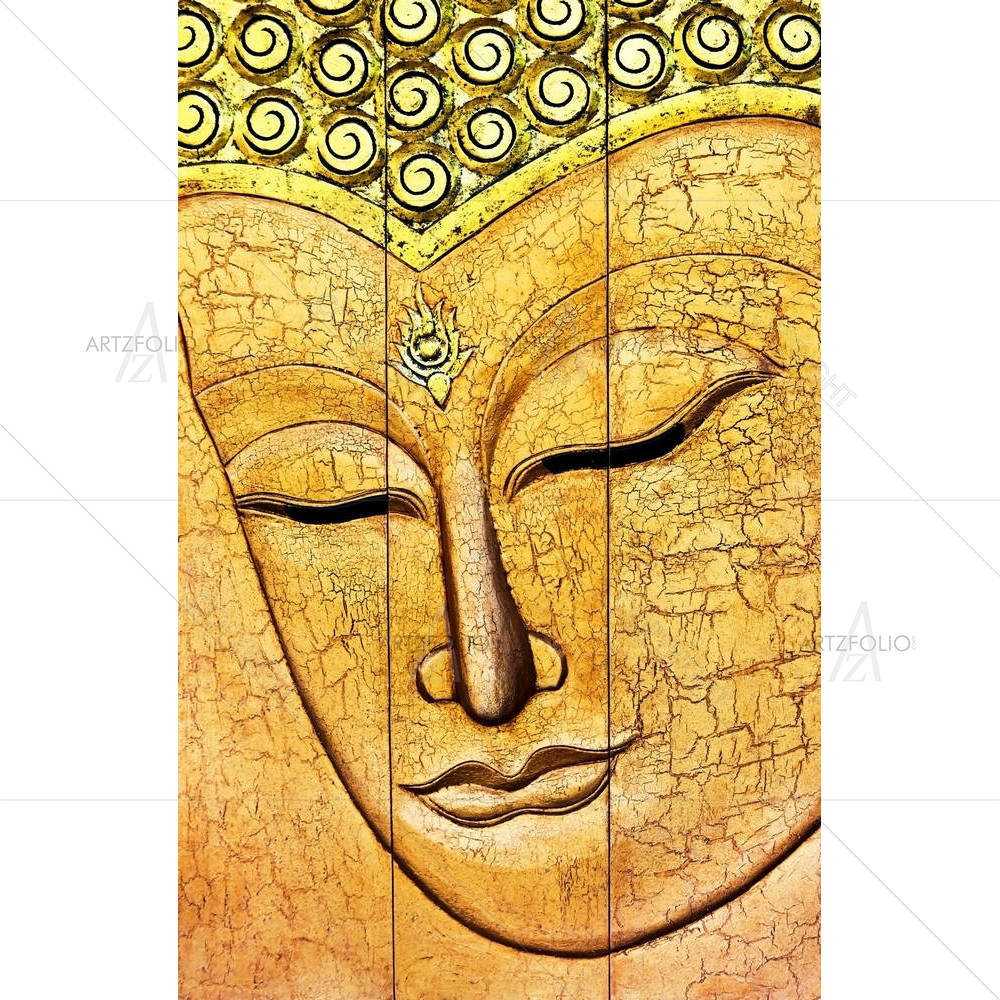Lord Buddha Portrait D3 — Devotional custom art by ArtzFolio
