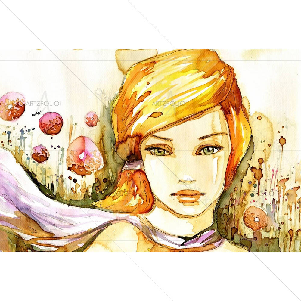 Portrait Of A Girl — custom-size art design 5000688