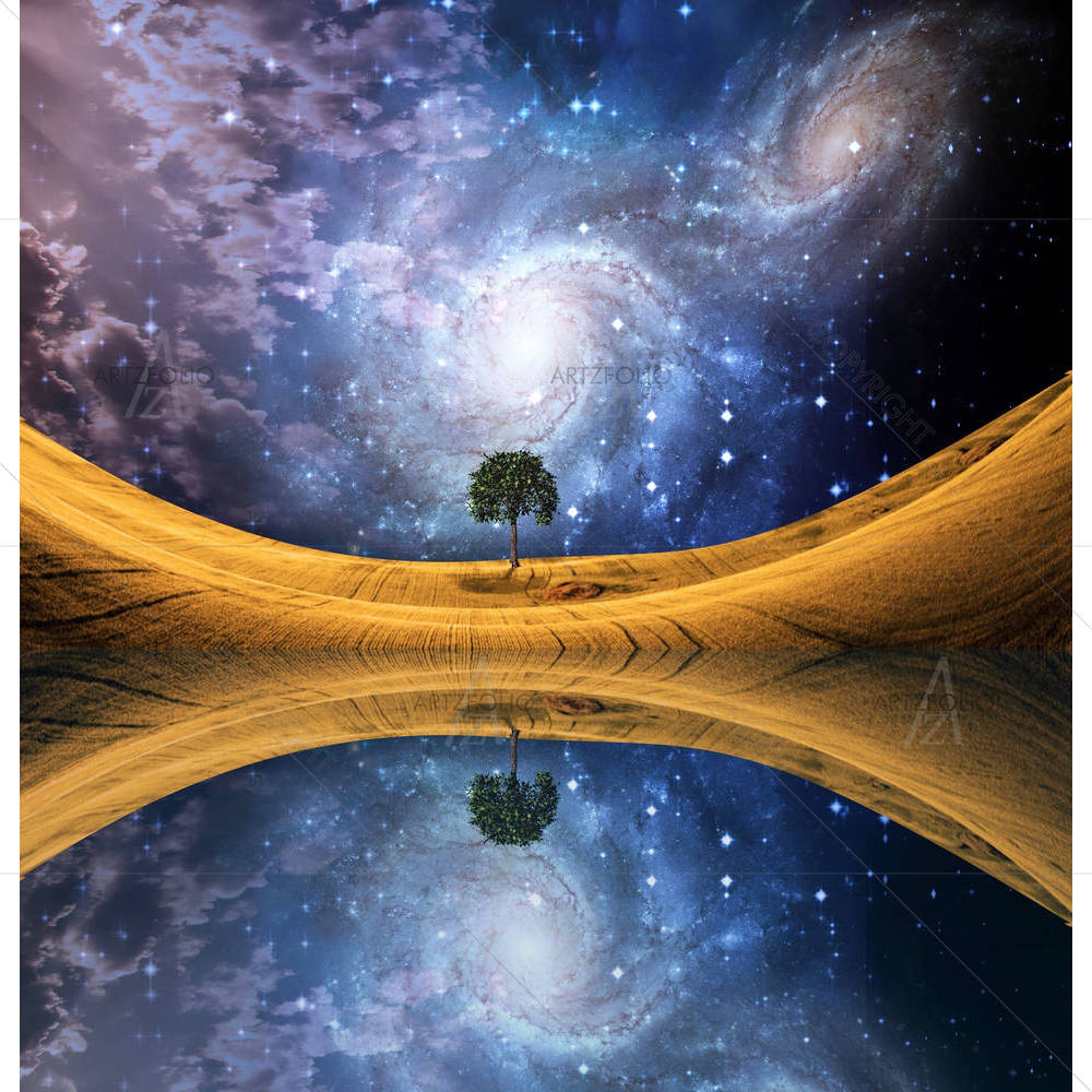 Surreal Lakescape — Devotional custom art by ArtzFolio